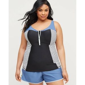 Cacique Sport Tankini with Balconette Bra 44DDD